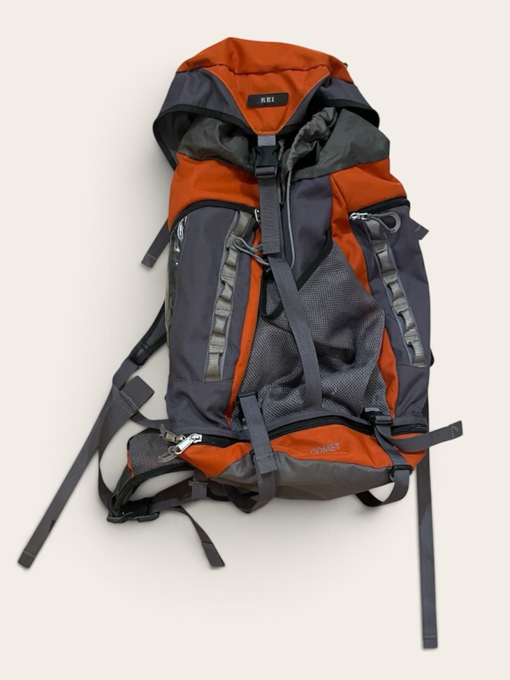 REI Orange and Gray Trekking Backpack